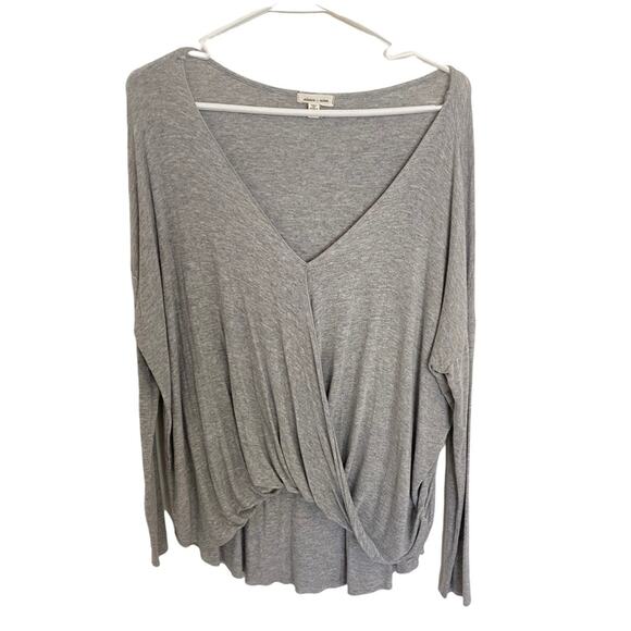 Silence + Noise Urban Outfitters Anthro Draped Twist Front Blouse S - Picture 2 of 6